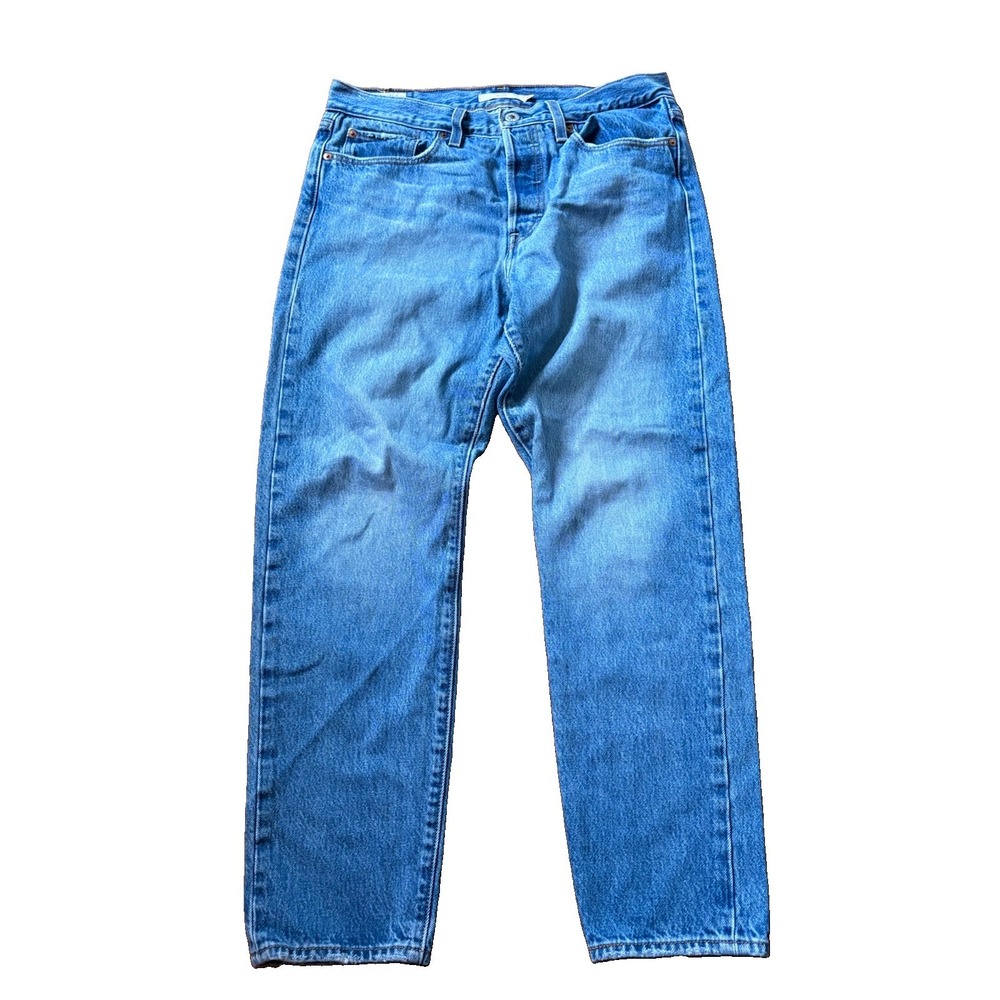 Levis Jeans Womens 30 Blue Denim Wedgie Straight Button Premium Size 30x25